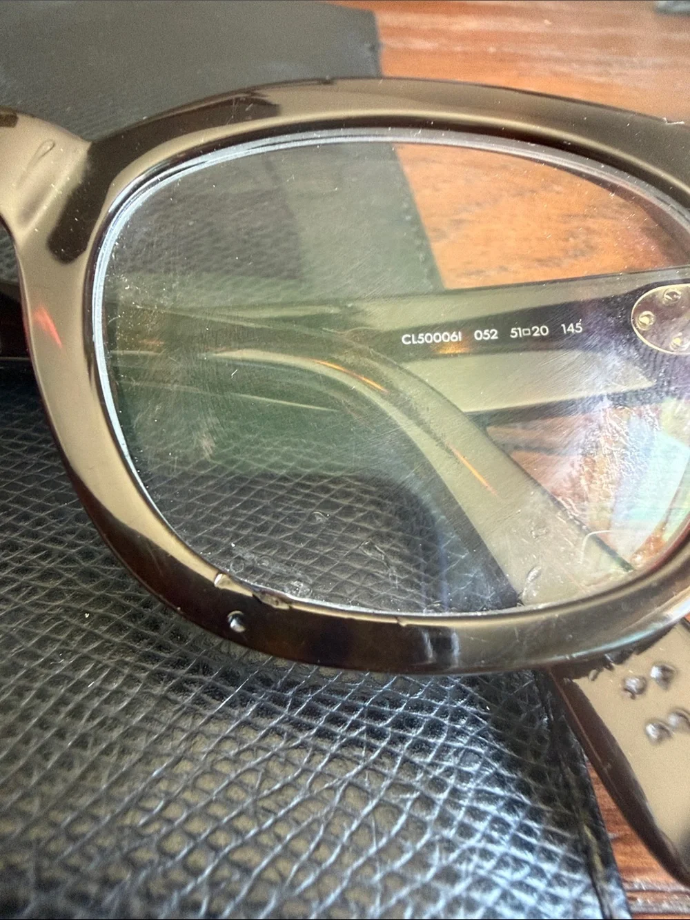 CELINE Brown Oversized Square Frame Glasses